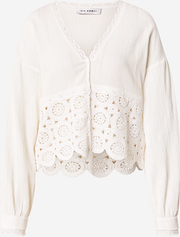 OH APRIL Pusero 'Tayio' värissä valkoinen: etupuoli