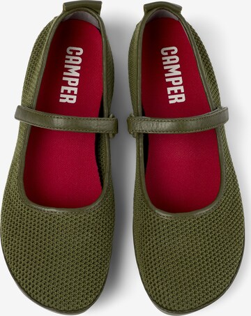 CAMPER Ballet Flats with Strap 'Right Nina' in Green