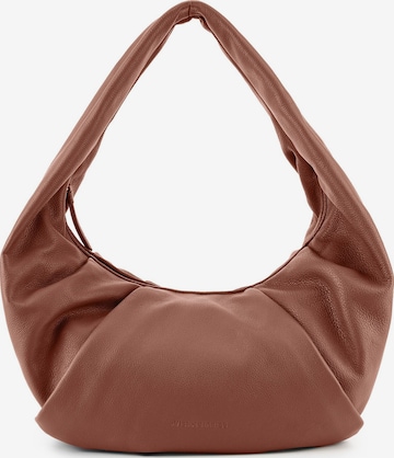 Sac bandoulière 'Greta' Les Visionnaires en marron : devant