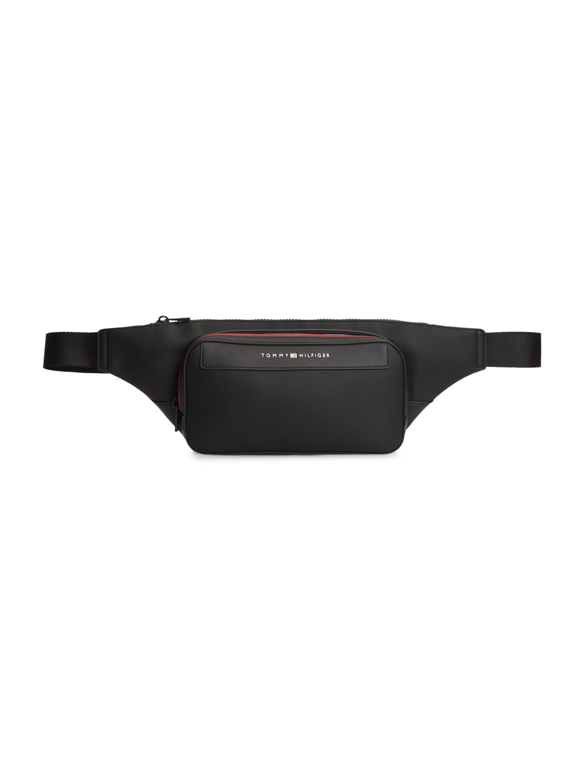 TOMMY HILFIGER Belt bag 'FOUNDATION' in Black: front