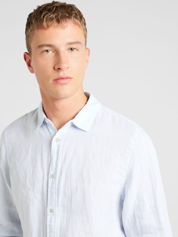CAMP DAVID Slim fit Button Up Shirt in Blue