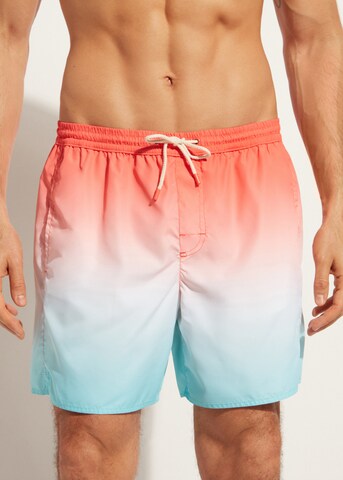 CALZEDONIA Board Shorts in Orange: front