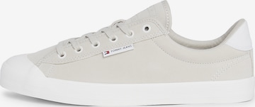 Baskets basses Tommy Jeans en beige : devant