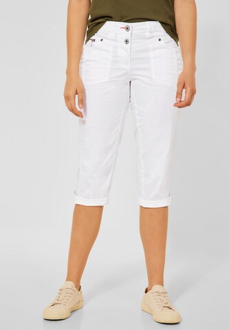 CECIL Regular Pants in White: front