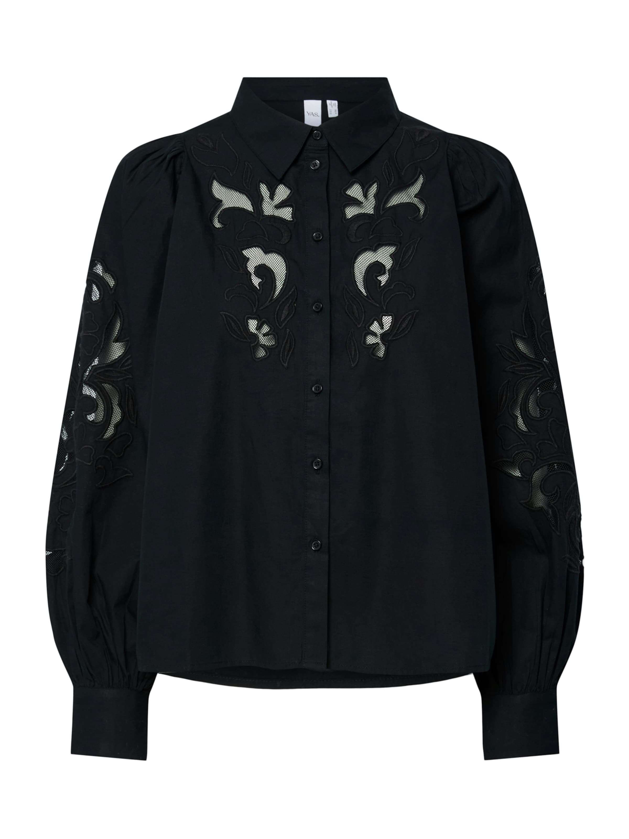 YAS - Blusa 'YASZIMIA' en negro: frente