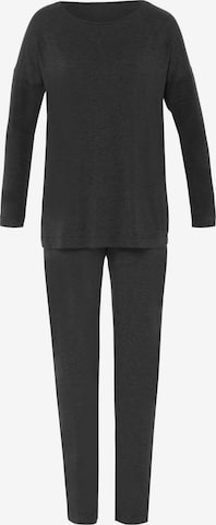 Pyjama ' Natural Elegance ' Hanro en noir : devant