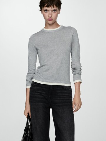 MANGO Sweater 'PACO' in Grey: front