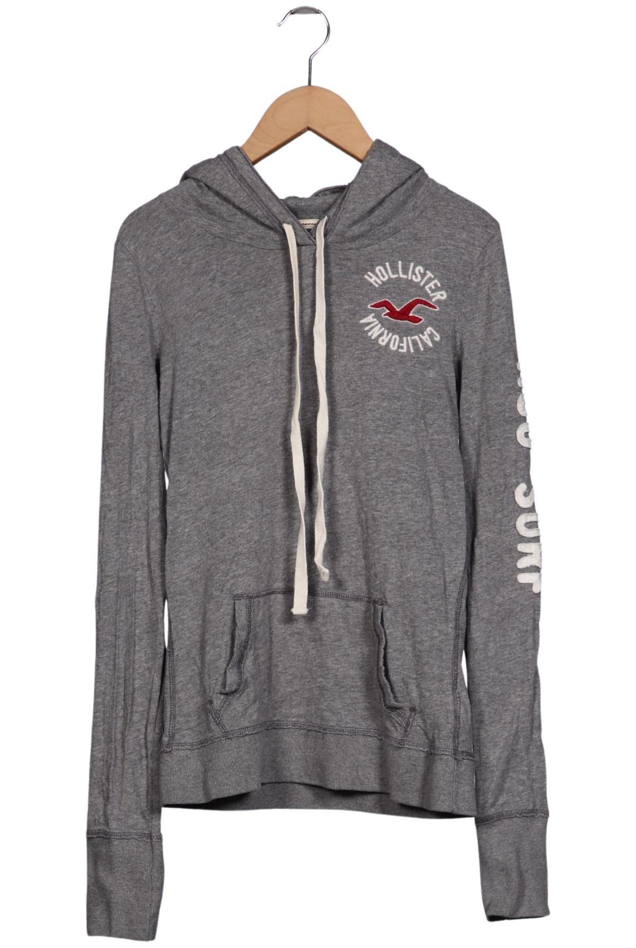 HOLLISTER Sweatshirt & Zip-Up Hoodie in M in Grey: front