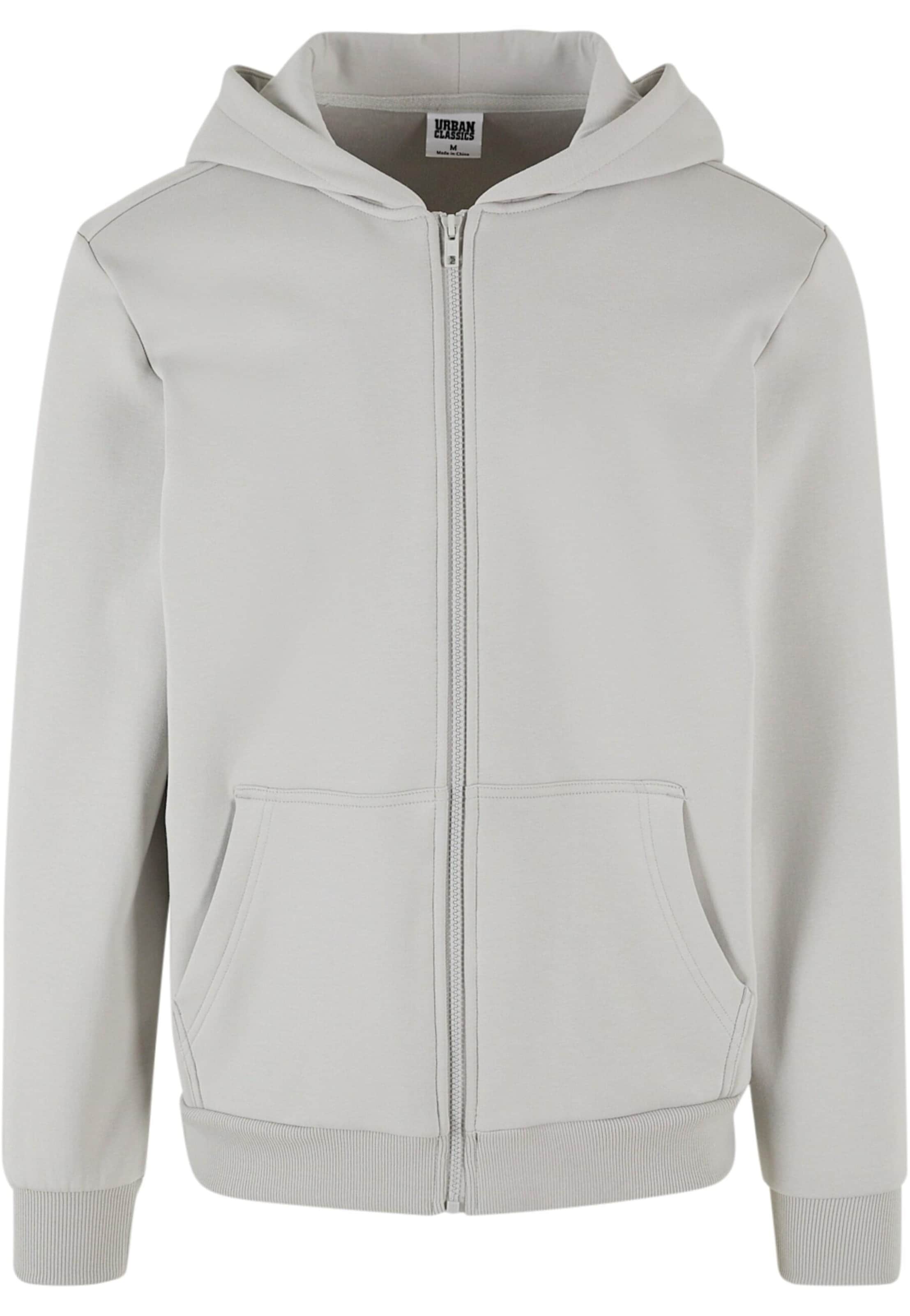 Urban Classics Кофта на молнии в Серый: спереди