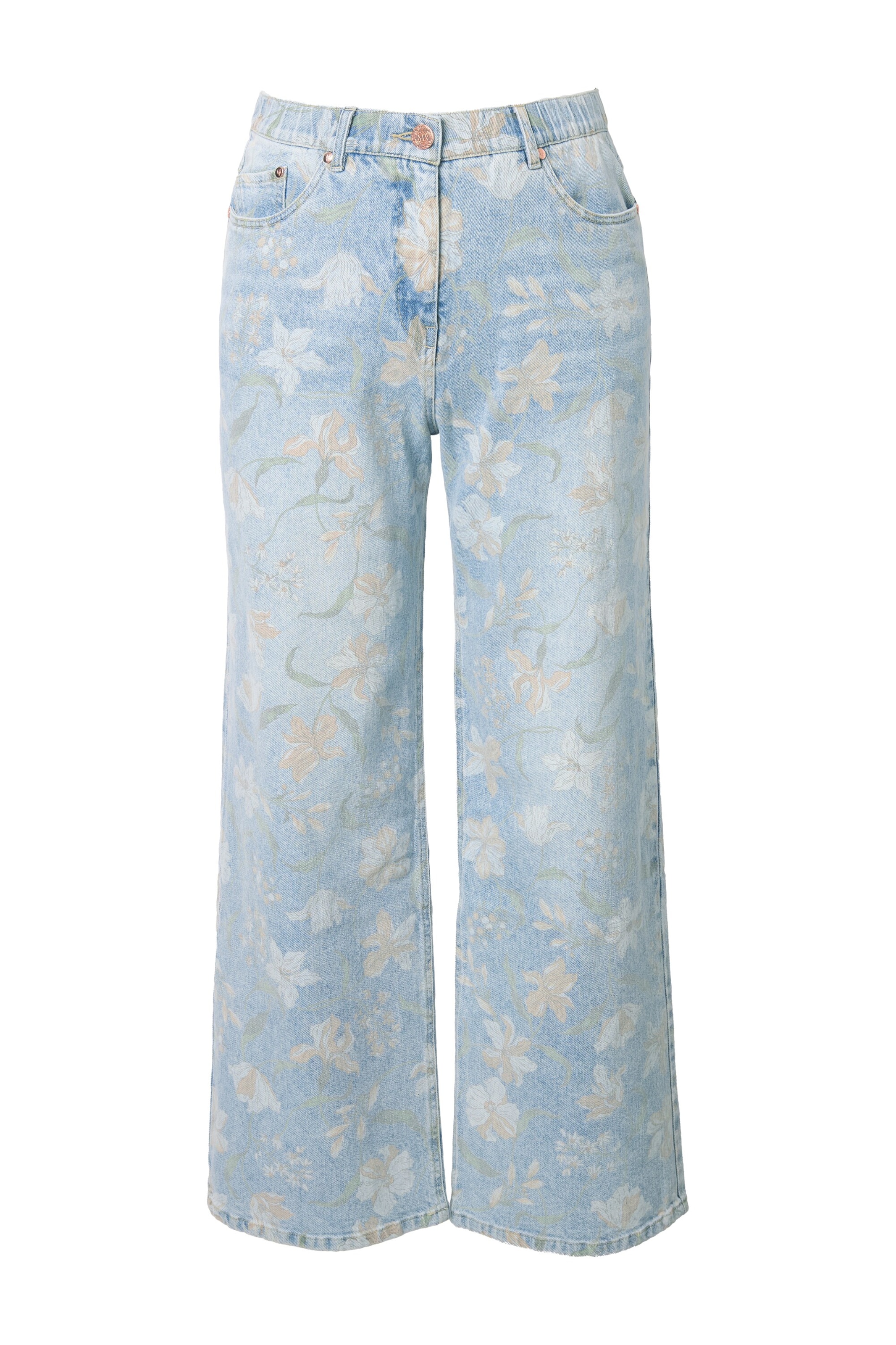 Ulla Popken Jeans in Light blue / Rose, Item view