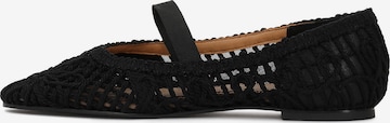 Ballerina con cinturino di Kazar in nero: frontale