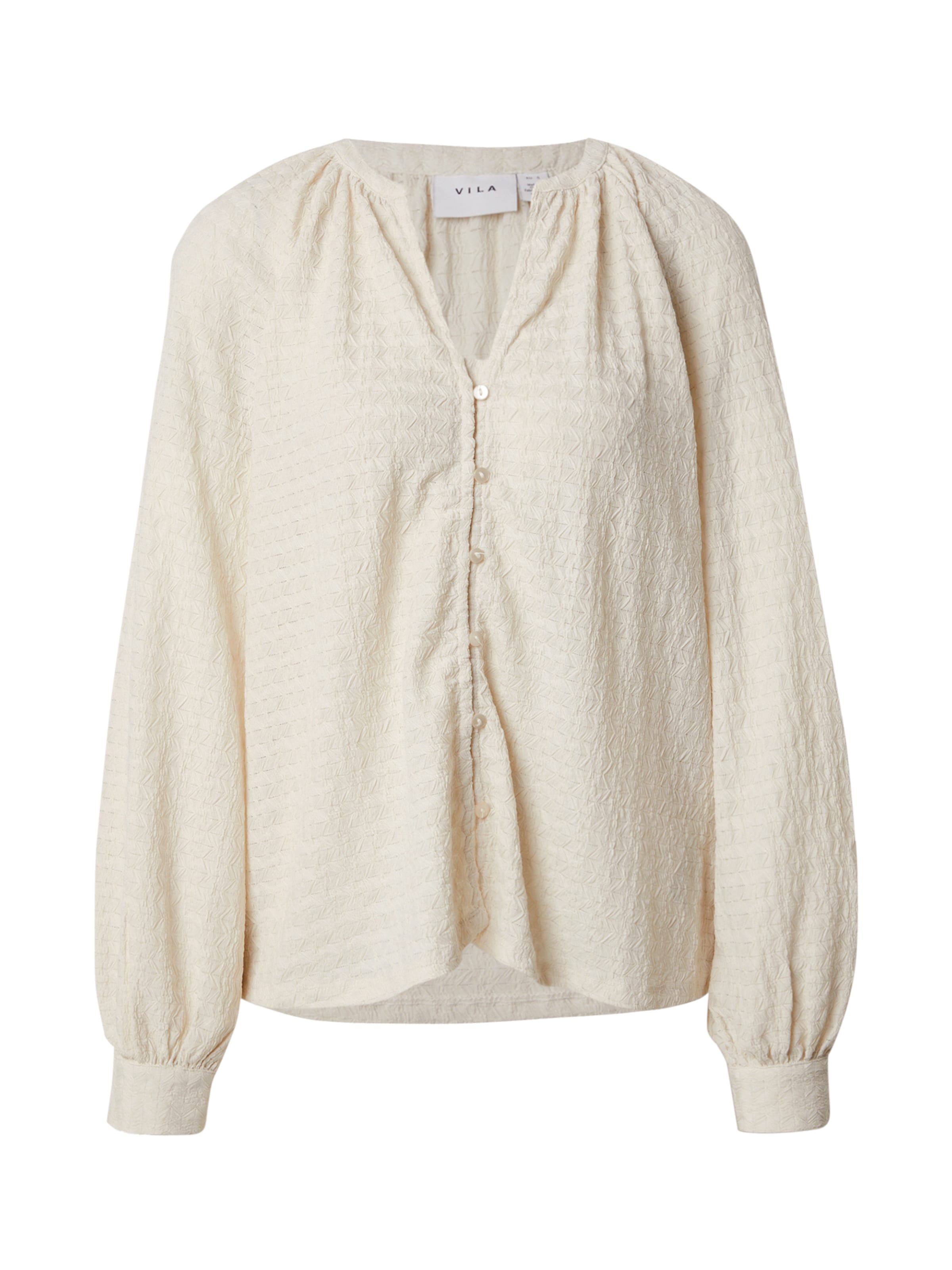 VILA Blouse 'VIBABERA' in Beige: voorkant