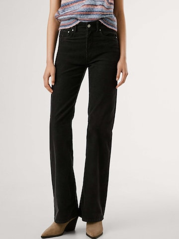 Pepe Jeans Flared Broek 'Willa' in Zwart: voorkant