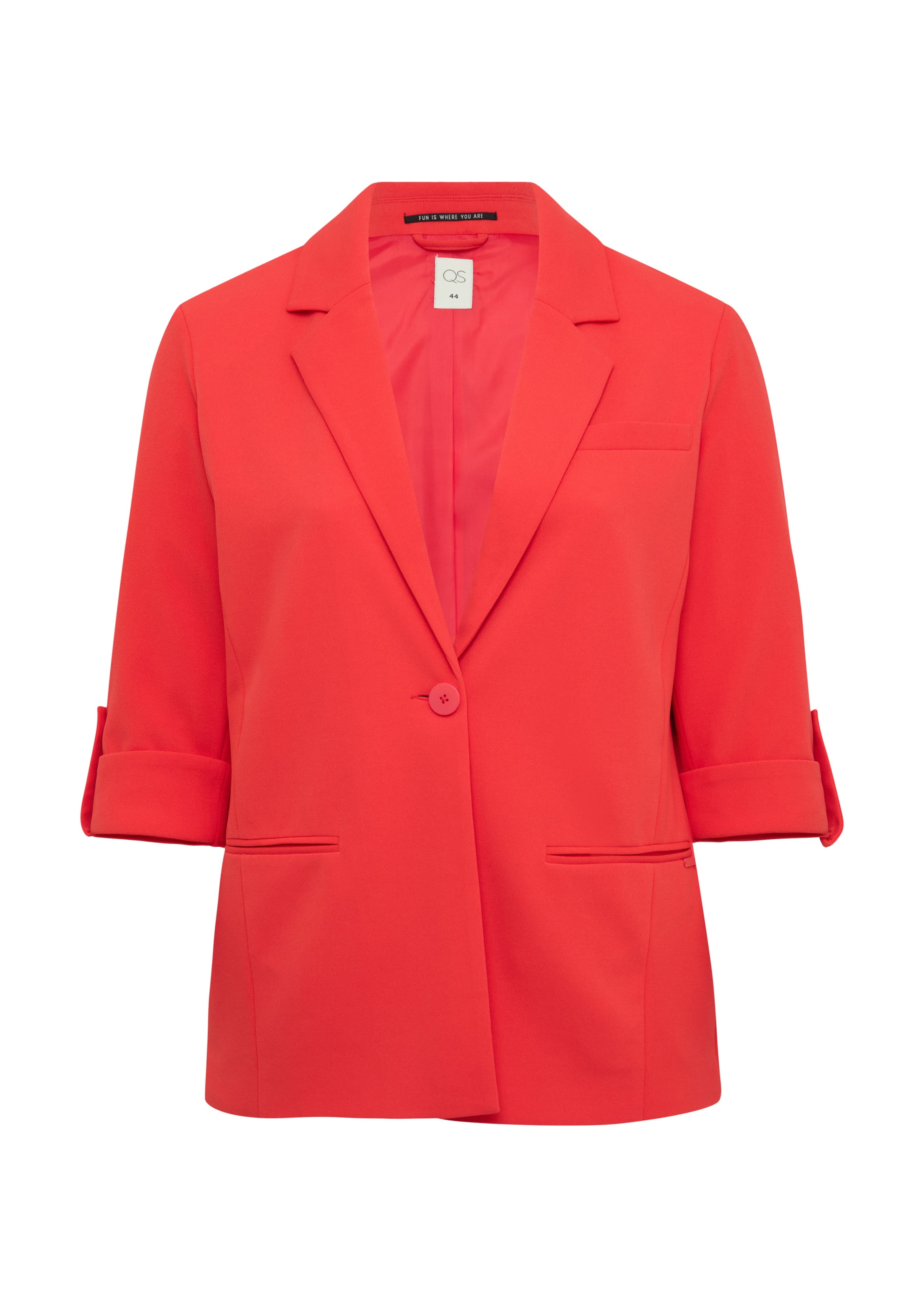 QS Blazers in Rood: voorkant
