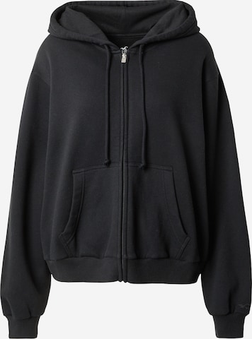 HOLLISTER Sweat jacket in Black: front