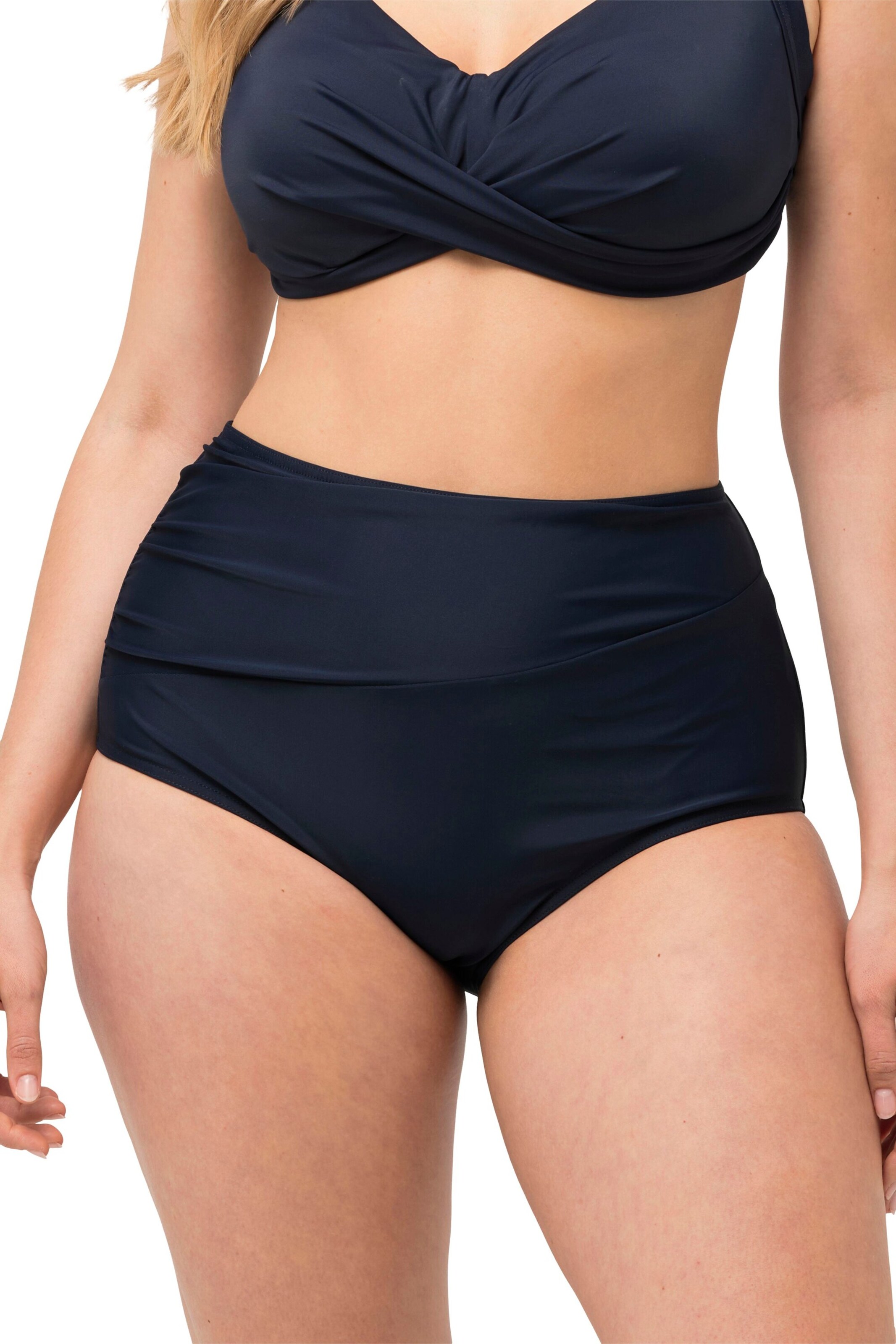 Ulla Popken Bikinibroek in Blauw: voorkant