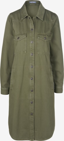 DAY.LIKE Shirt Dress in Green: front