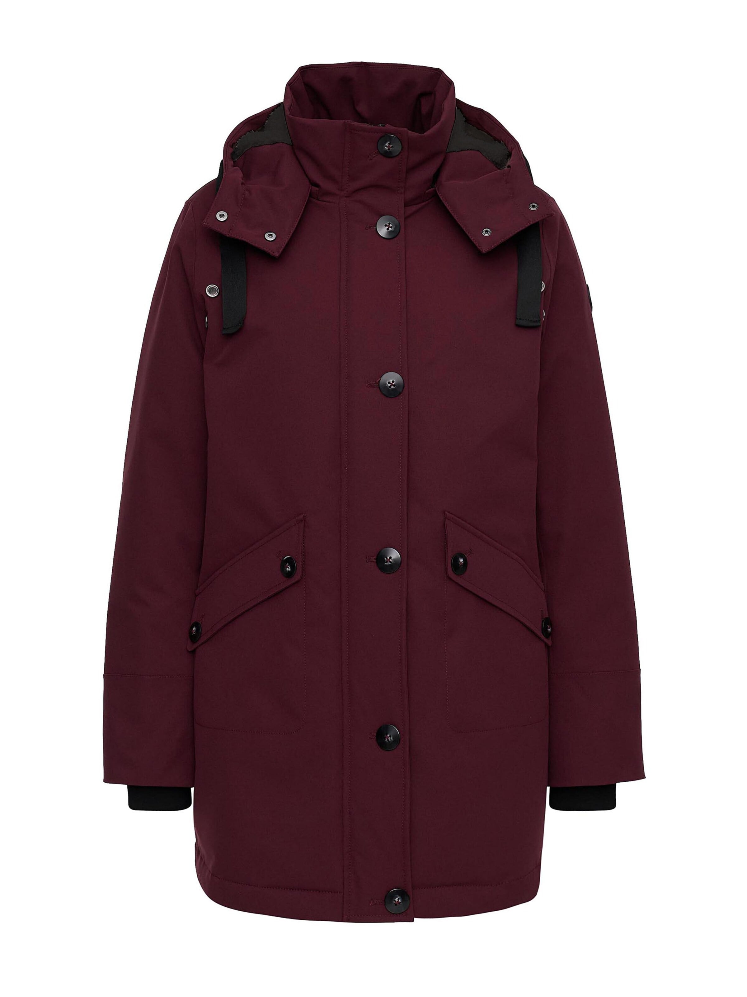 MANISA Winter coat 'Regenjacke' in Purple: front