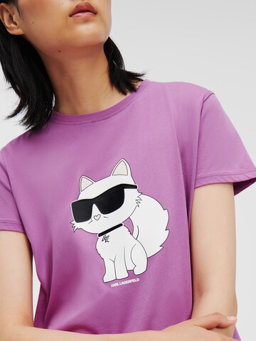 Karl Lagerfeld Majica | vijolična barva