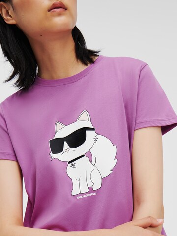 Tricou de la Karl Lagerfeld pe mov