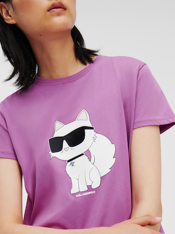 Karl Lagerfeld T-shirt i lila