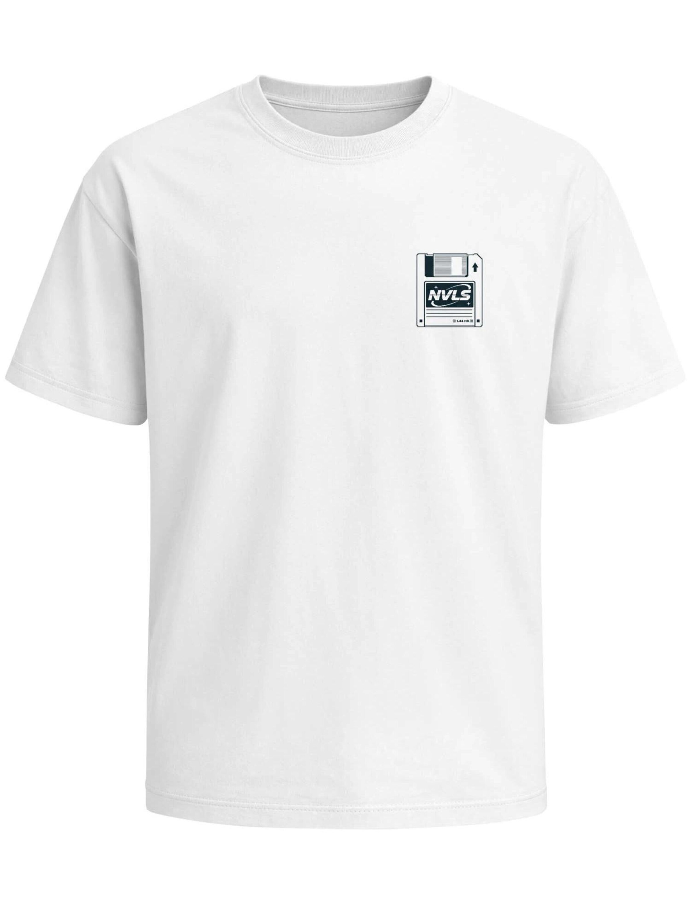 Neverless Shirt 'Digital Archaeology' in White