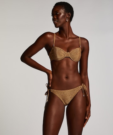 Hunkemöller Balconette Bikinitop ' Goldie Shimmer' in Gold