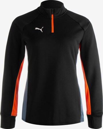 PUMA Sportshirt 'Individual Blaze' in Schwarz: predná strana