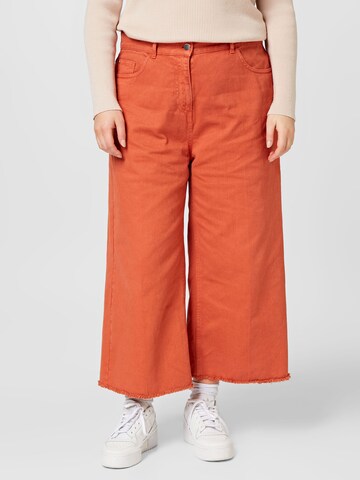 Persona by Marina Rinaldi Wide Leg Jeans 'RAGGIO' in Orange: predná strana