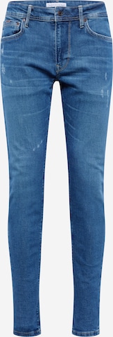 Coupe slim Jean 'Stanley' Pepe Jeans en bleu : devant