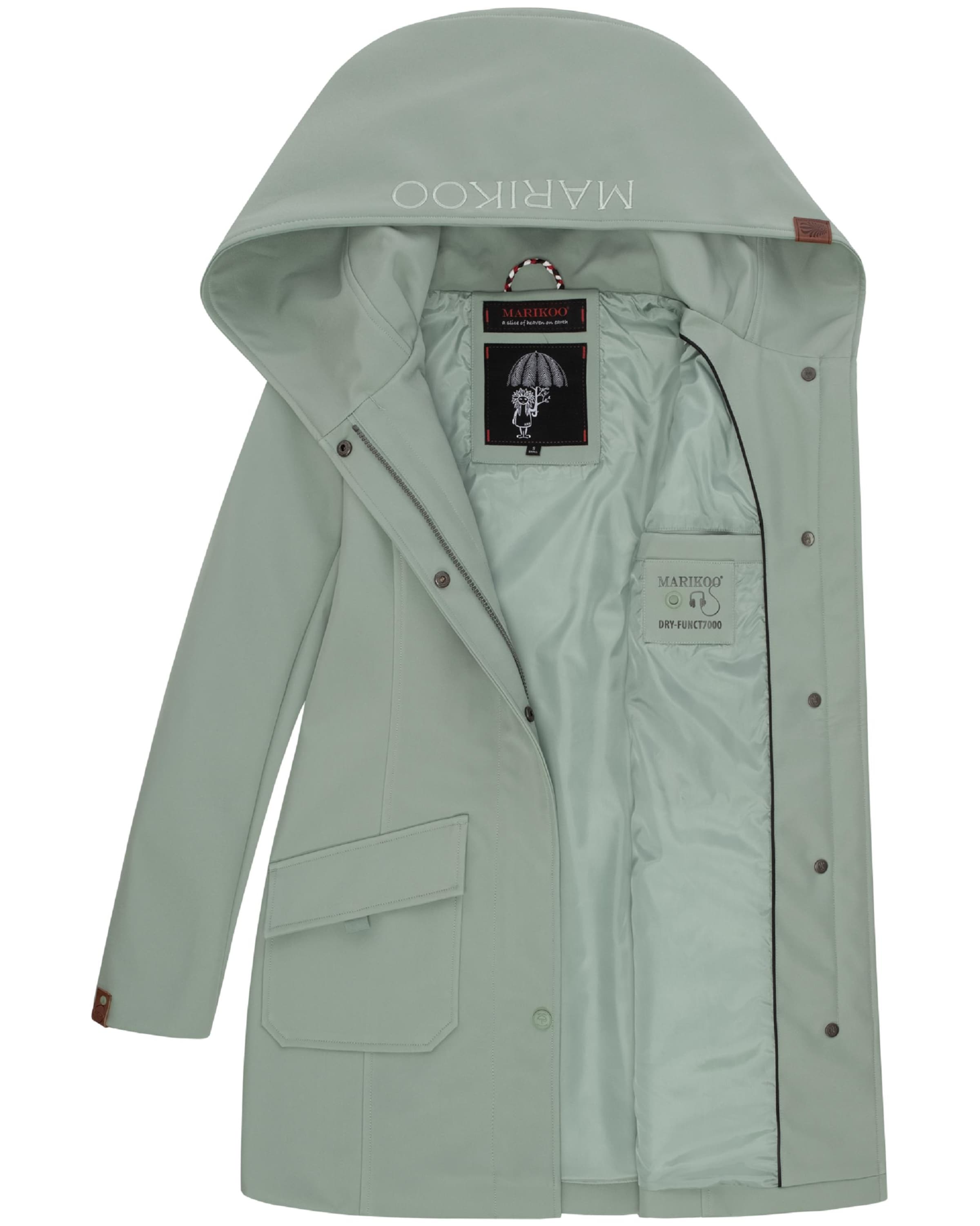 MARIKOO Functionele mantel 'Mayleen' in Groen