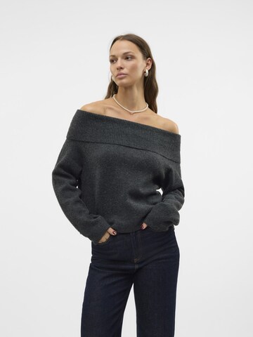 Pull-over 'BOOM' VERO MODA en gris : devant