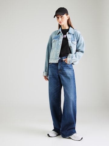mėlyna Calvin Klein Jeans Plačios klešnės Džinsai