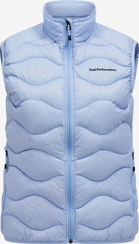 PEAK PERFORMANCE Bodywarmer 'Helium Down Vest' in Blauw: voorkant