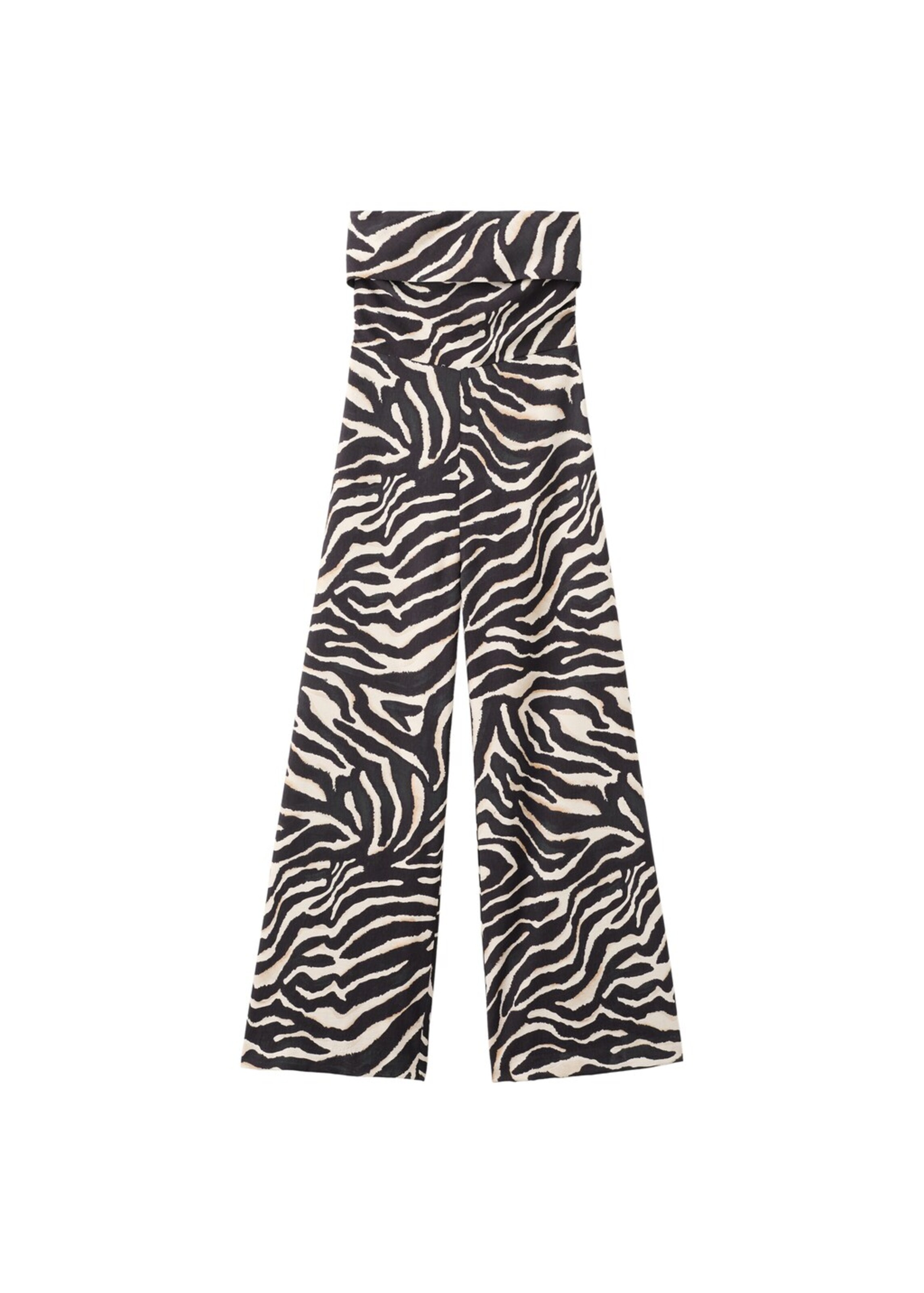 MANGO Jumpsuit 'Plumas-W' in Cream / Black, Item view