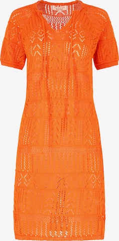 Robes en maille LolaLiza en orange : devant