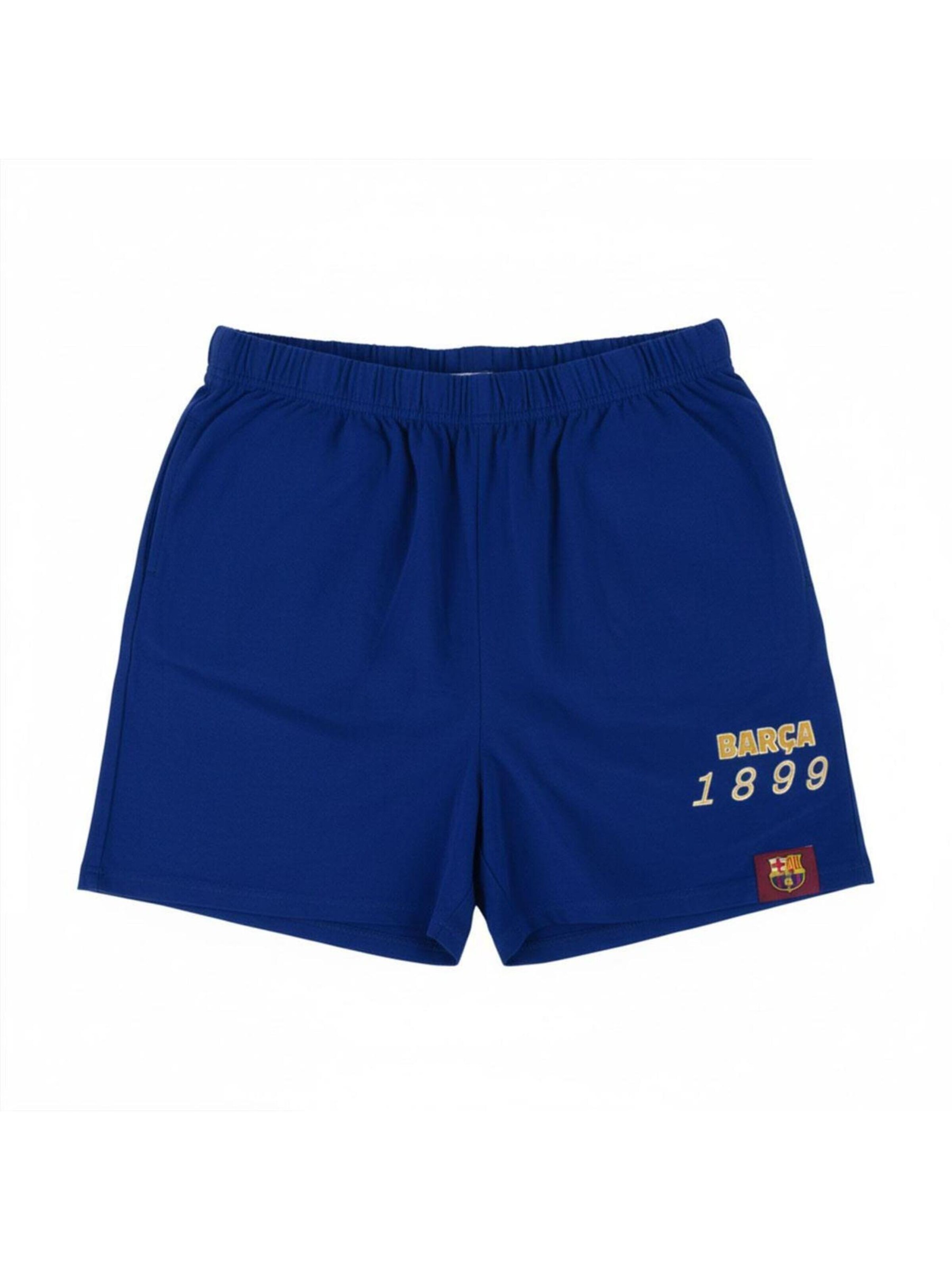 Pyjama 'FC Barcelona Kinder Sommer Schlafanzug Shorty' Cerdá en bleu