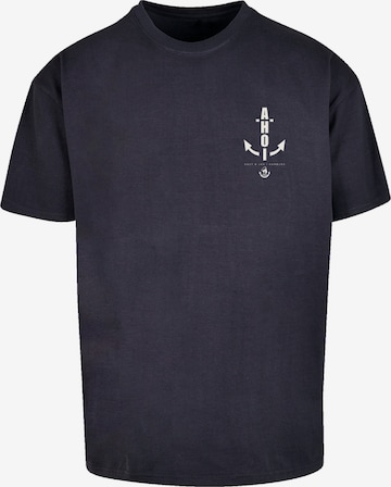 T-Shirt 'Ahoi Anker' F4NT4STIC en bleu : devant