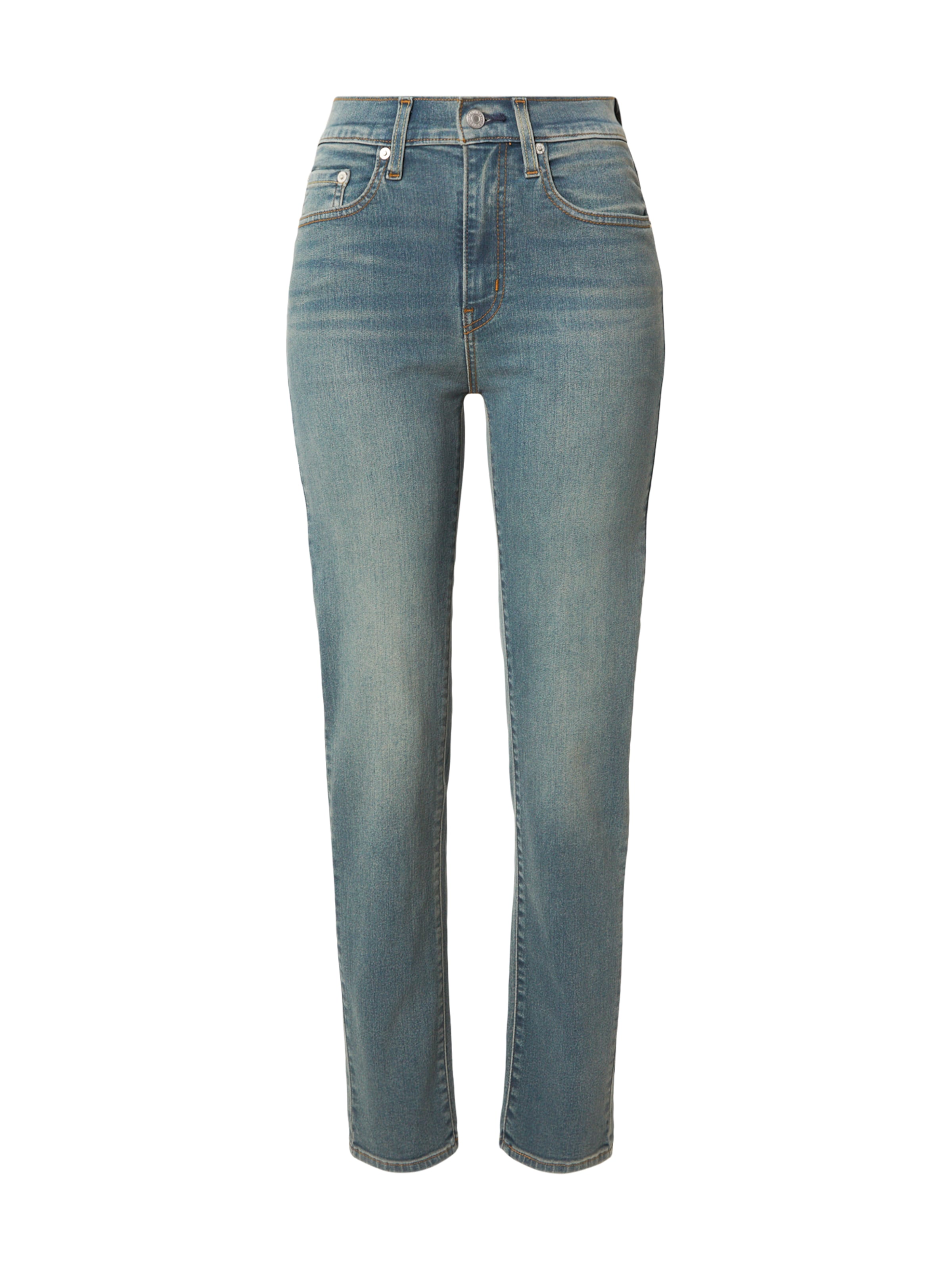 LEVI'S ® Úzky strih Džínsy '724 HIGH RISE STRAIGHT' - Modrá: predná strana
