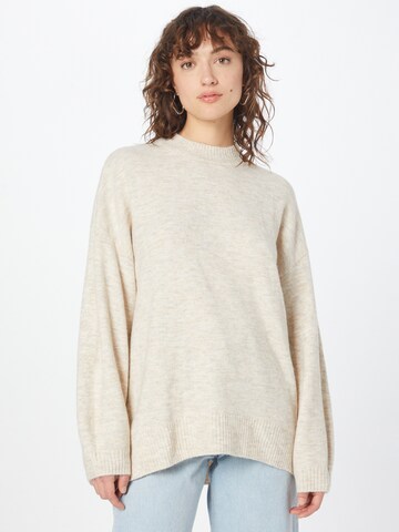 Pull-over Monki en blanc : devant