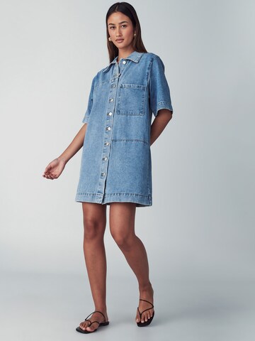 zils St MRLO Blūžkleita 'DENIM SHIRT DRESS'