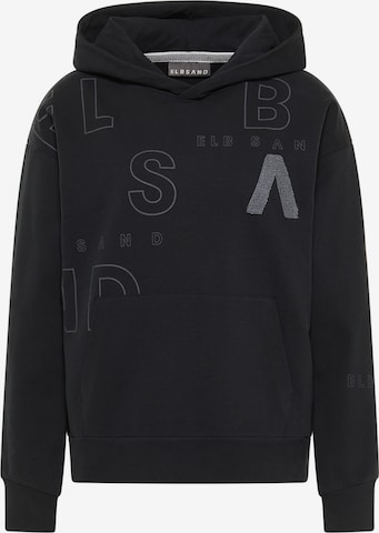 Elbsand Sweatshirt 'Liya' in Black: front