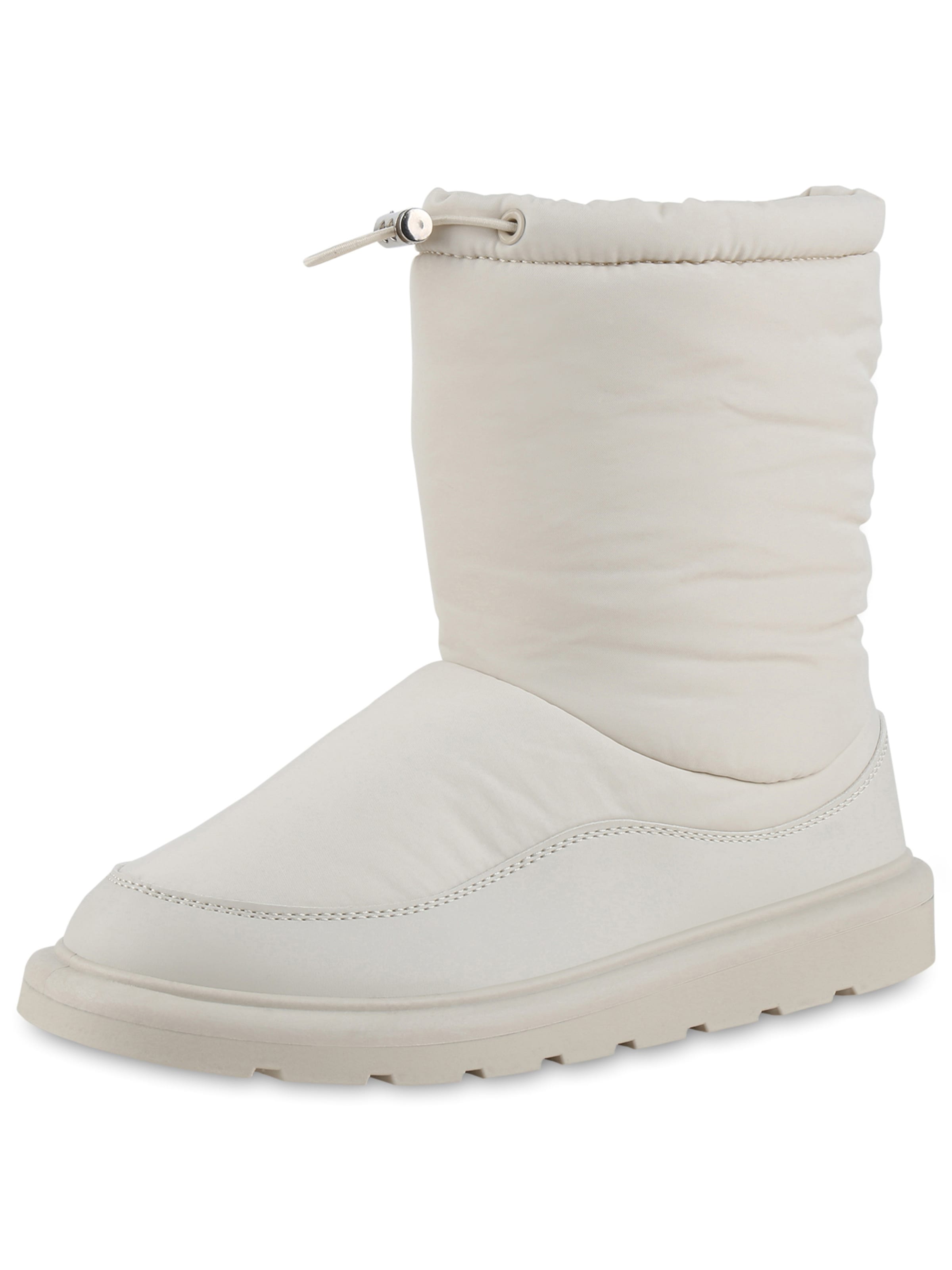 Boots da neve 'Eleanor' di Van Hill in beige: frontale