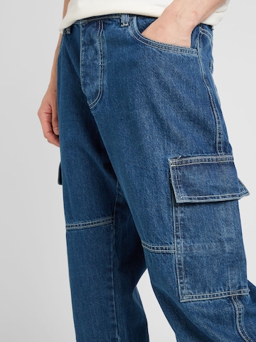 BRAVE SOUL Loose fit Cargo jeans in Blue