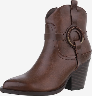 Ital-Design Boots 'Western-&Bikerboots' in Brown: front