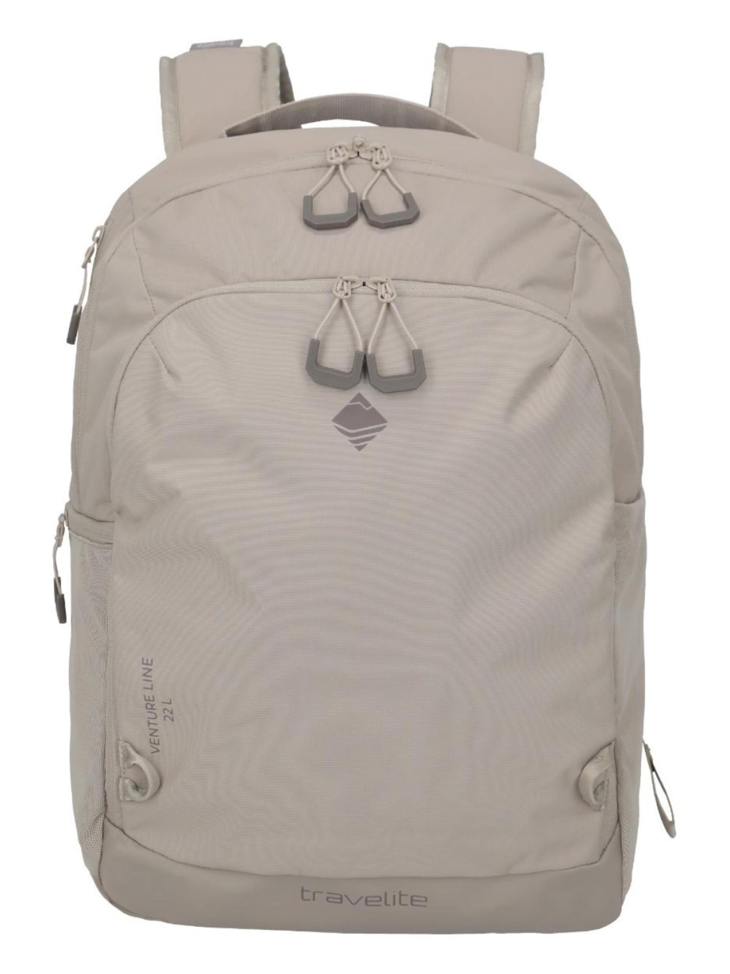 Sac à dos TRAVELITE en beige : devant