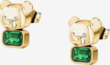 GCDS Earrings in Green: front