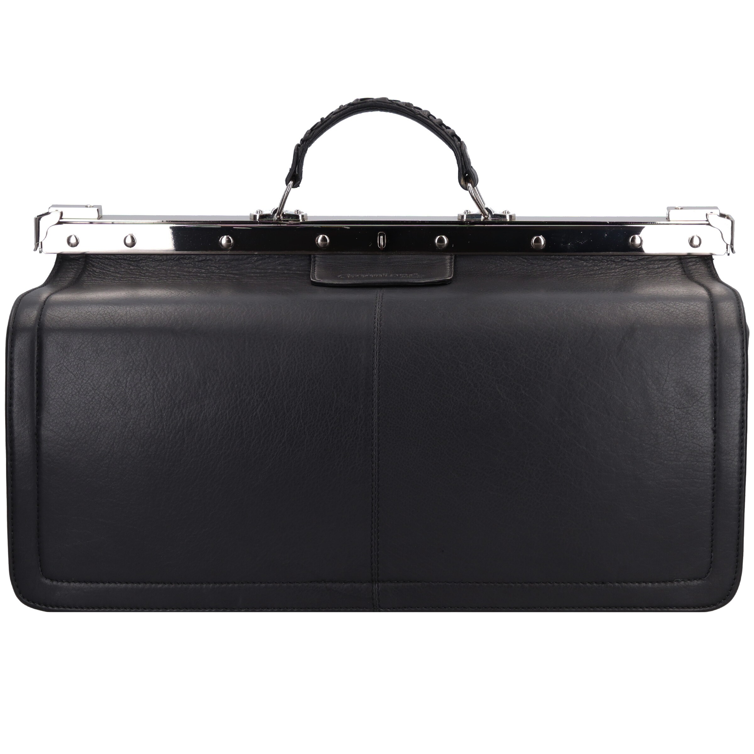 Mallette 'Black Nappa' Greenland Nature en noir : devant