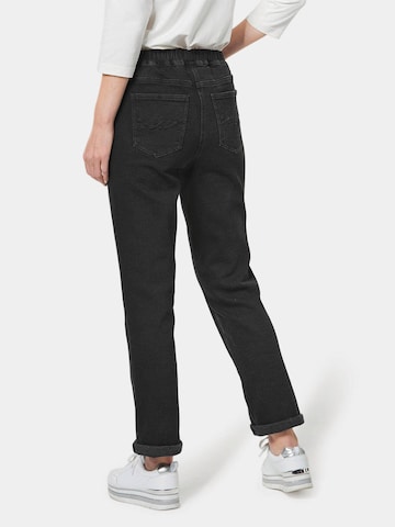 Goldner Slimfit Jeans 'LOUISA' in Schwarz