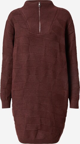 TOM TAILOR DENIM Knitted dress in Brown: front